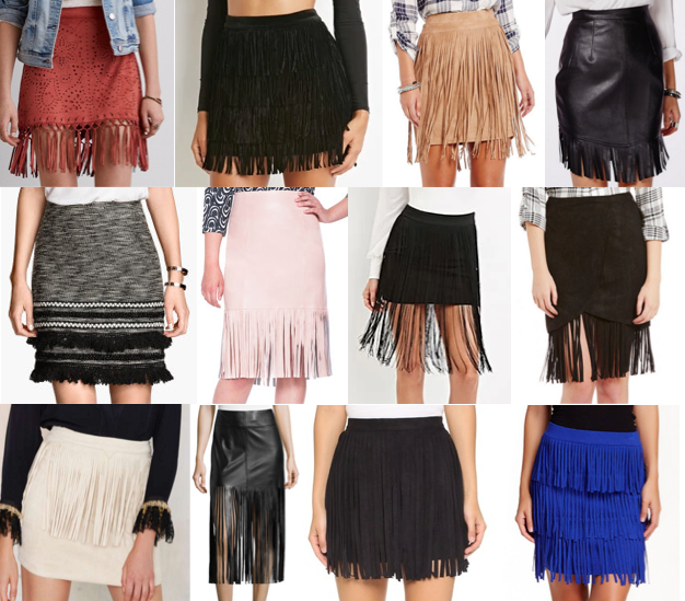 Skirt With Fringe